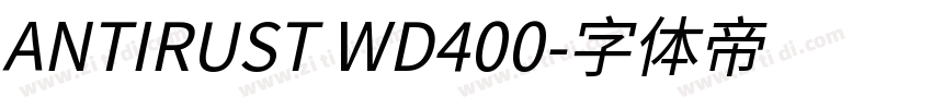 ANTIRUST WD400字体转换